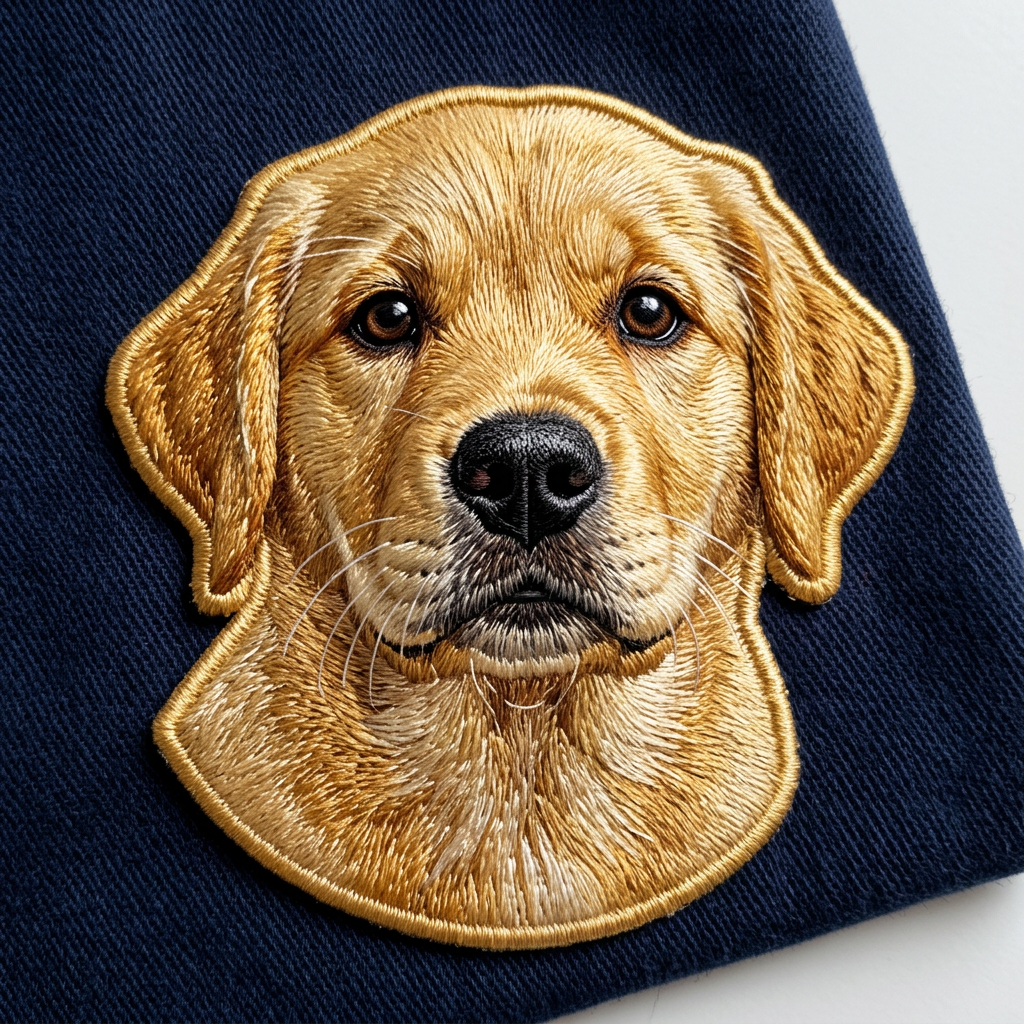 Embroidered Pet Photo Portrait
