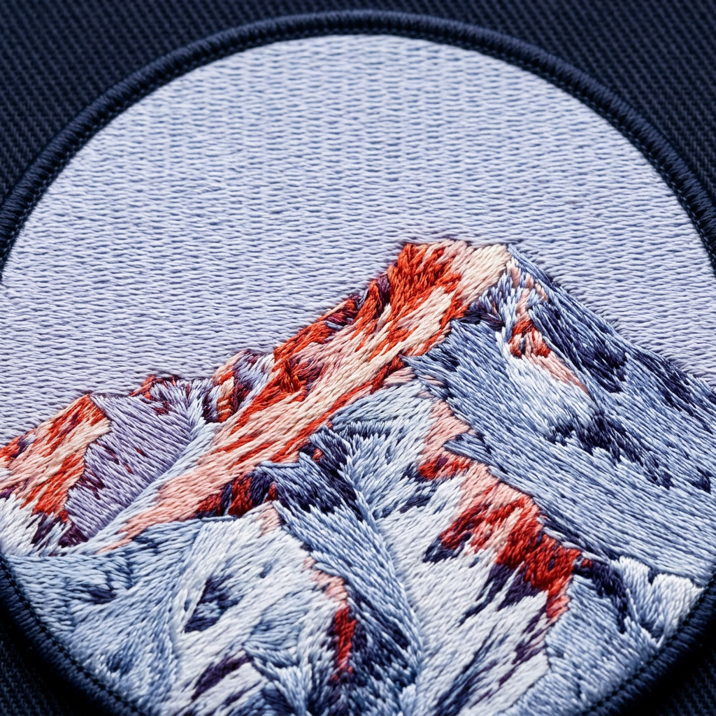 Embroidered Alpenglow Peak