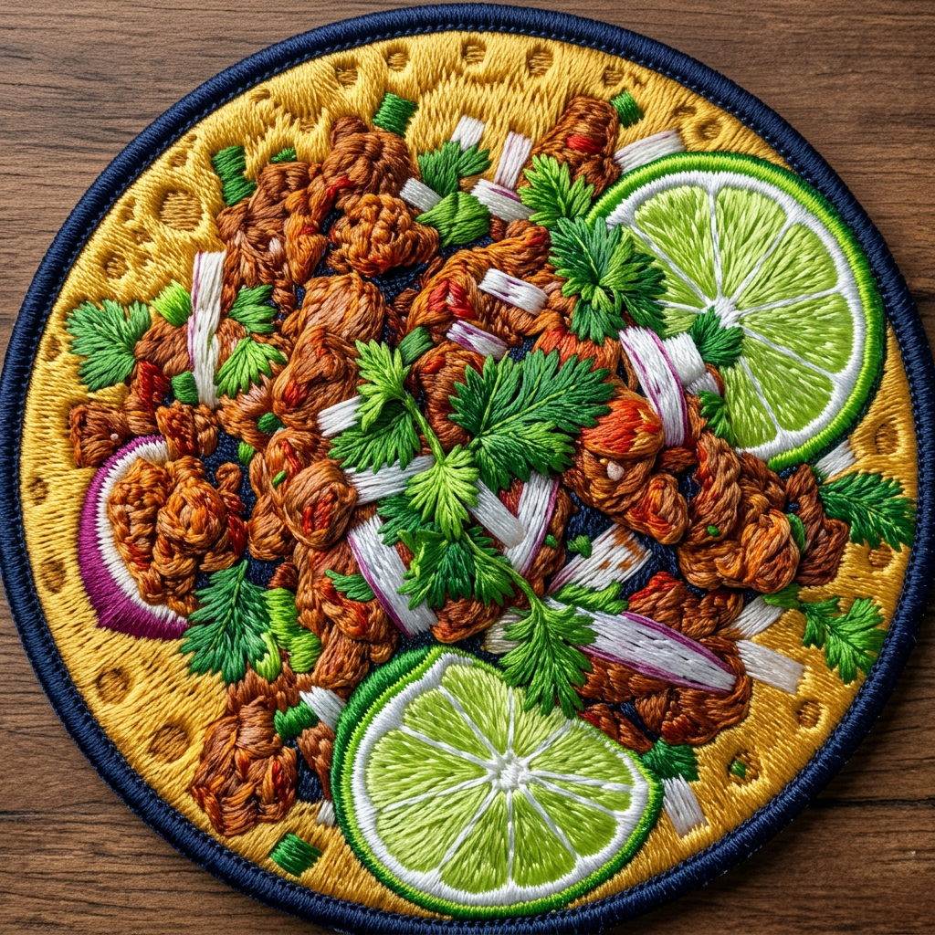 Embroidered Street Taco